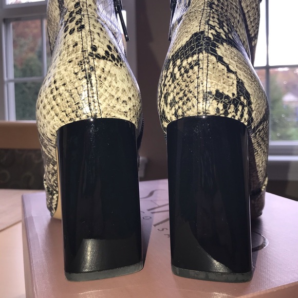 Franco Sarto Kacee snake print ankle bootie - Picture 5 of 6